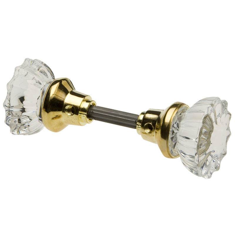 Kaba Ilco Crystal Bright Brass Replacement Knobs Right or Left Handed