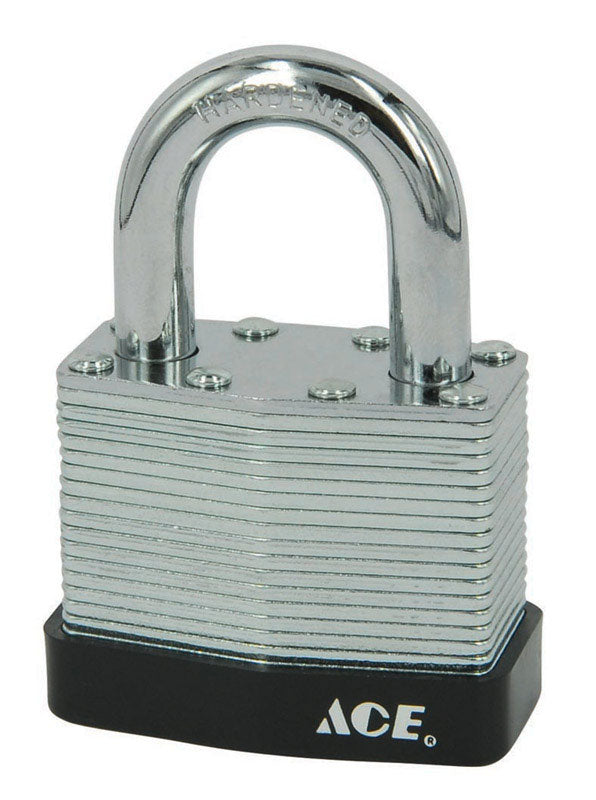 Ace 1-1/2 in. H X 2 in. W X 1-1/16 in. L Steel Double Locking Padlock