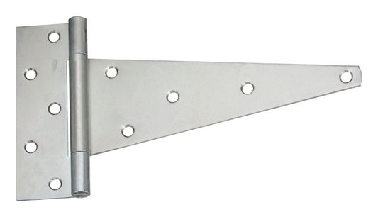 National Hardware 12 in. L Zinc Plated Steel Heavy Duty T Hinge 1 pk