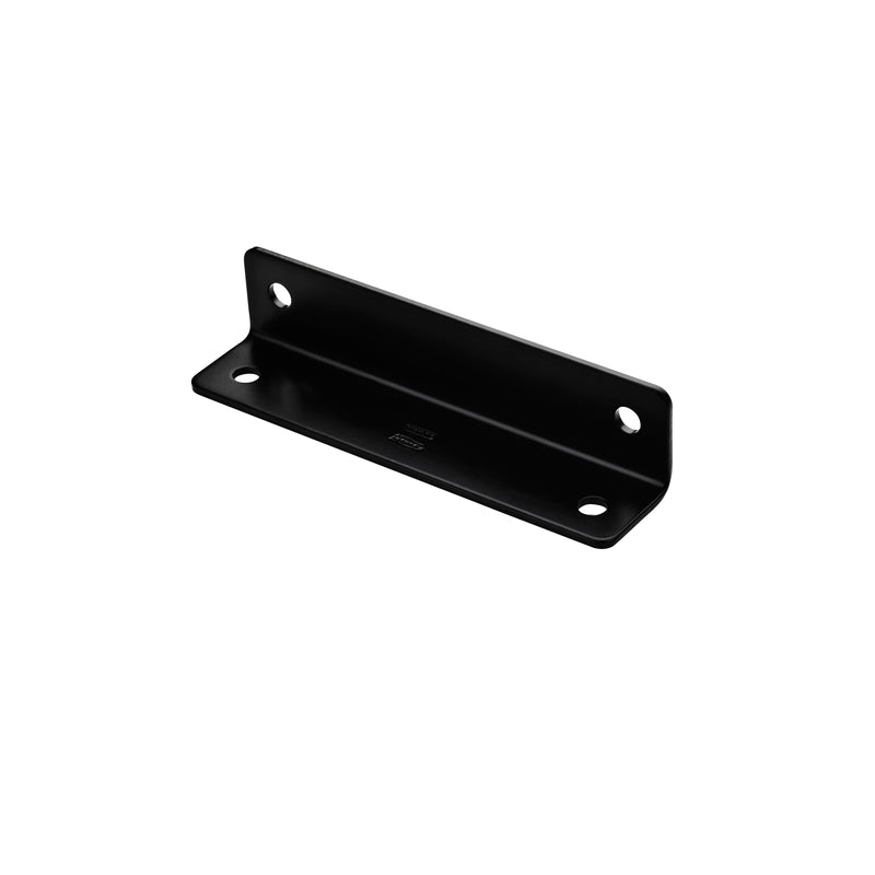 National Hardware  1.6 in. H x 7 in. W x 0.125 in. D Black  Carbon Steel Wide Corner Brace