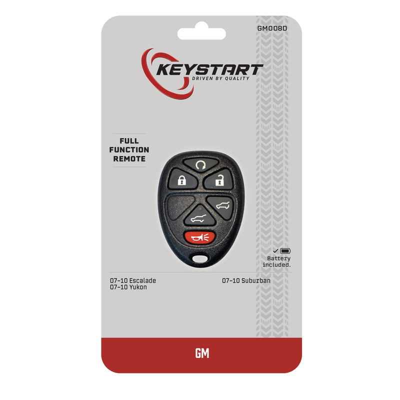 KeyStart GM008 Self Programmable Remote Automotive Remote HD Key Remote Only Double For General Moto