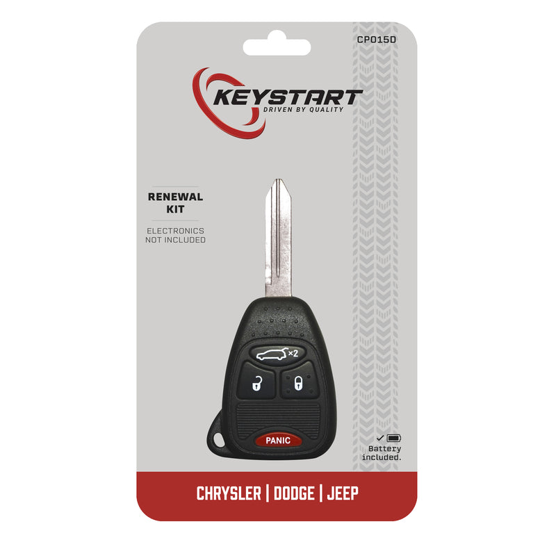 KeyStart CP015 Renewal KitAdvanced Remote Automotive Replacement Key Traditional Blade Double For Ch
