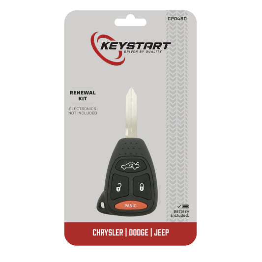 KeyStart CP046 Renewal KitAdvanced Remote Automotive Replacement Key Traditional Blade Double For Ch