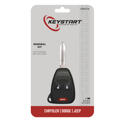 KeyStart CP047 Renewal KitAdvanced Remote Automotive Replacement Key Traditional Blade Double For Ch