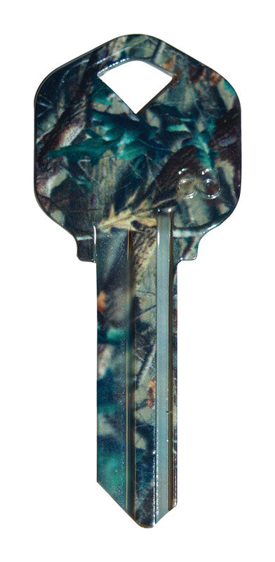 HILLMAN Wackey Green Camo House/Office Universal Key Blank KW1 Single