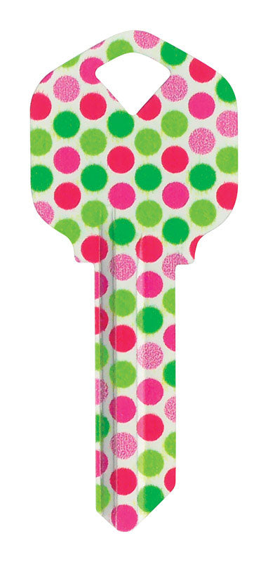 HILLMAN Wackey Polka Dots House/Office Universal Key Blank KW1 Single