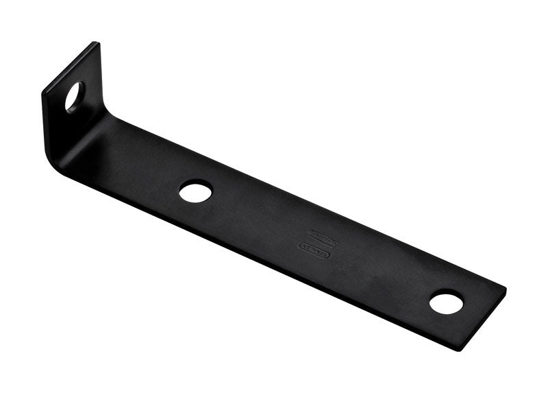National Hardware  7.5 in. H x 1.5 in. W x 0.125 in. D Black Inside  Offset Leg Corner Brace