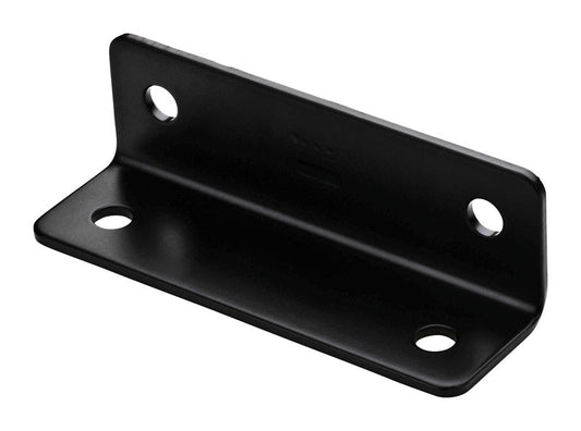 National Hardware  1.6 in. H x 5 in. W x 0.125 in. D Black  Carbon Steel  Wide Corner Brace