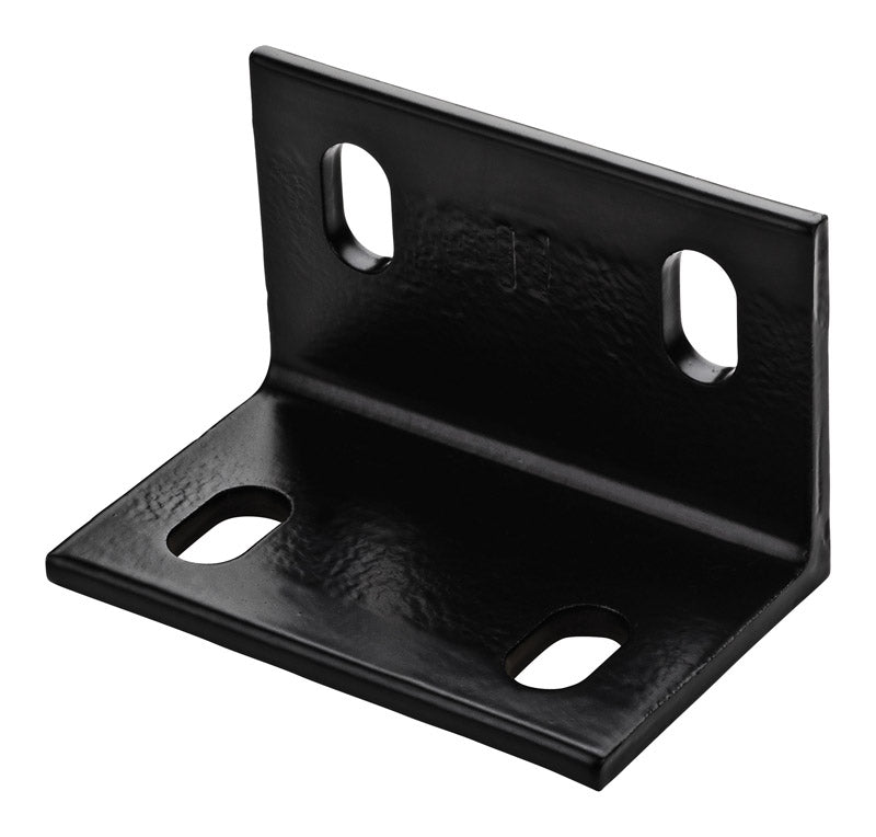 National Hardware  3 in. H x 4.6 in. W x 0.25 in. D Black  Structural Steel Wide Corner Brace