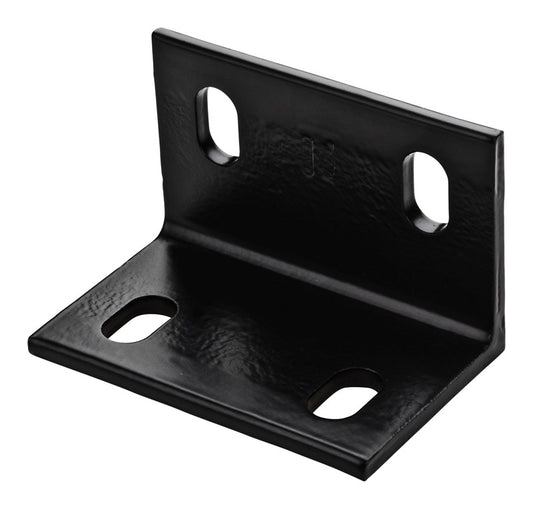 National Hardware  3 in. H x 4.6 in. W x 0.25 in. D Black  Structural Steel Wide Corner Brace