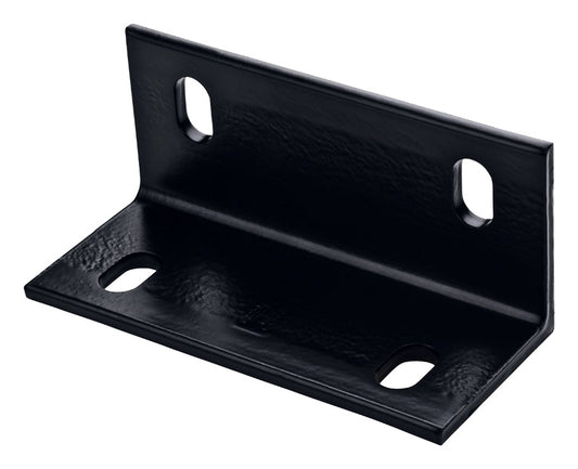 National Hardware  3 in. H x 6.6 in. W x 0.25 in. D Black Inside/Outside  Wide Corner Brace