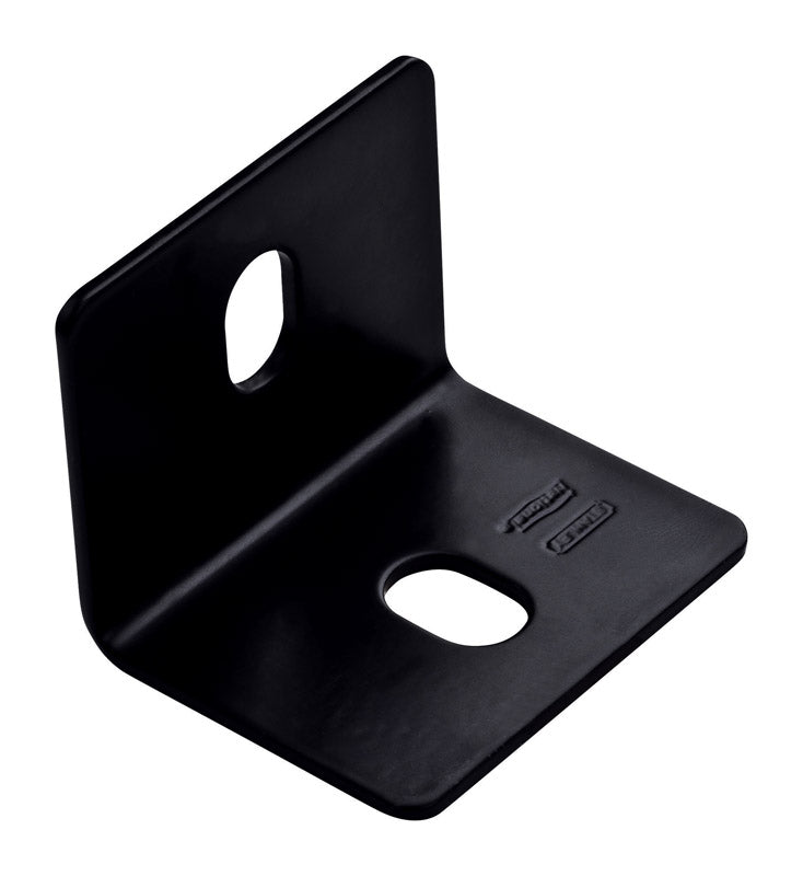 National Hardware  2.4 in. H x 3 in. W x 0.125 in. D Black Square Corner Brace