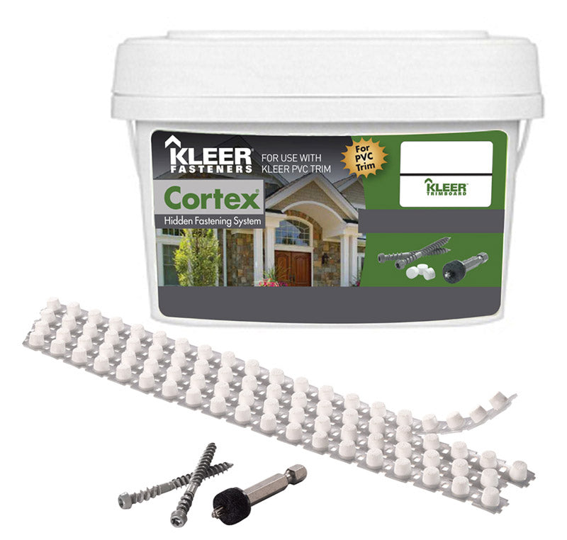 Kleer Cortex No. 7 acre X 2 in. L Hex Drive Hex Head Self Tapping Trim Screws with Plugs