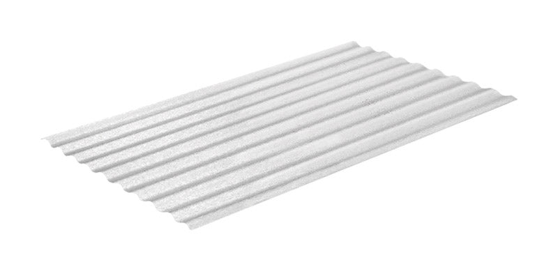 Sequentia Crane Composites 144 in. H X 26 in. W 550 White Fiberglass Panel