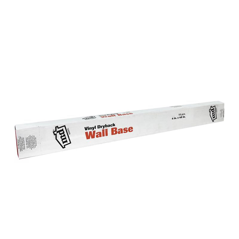 M-D BUILDING PRODUCTS 4 in. H X 0.08 in. W X 48 in. L Dry Back Silver Vinyl Wall Base