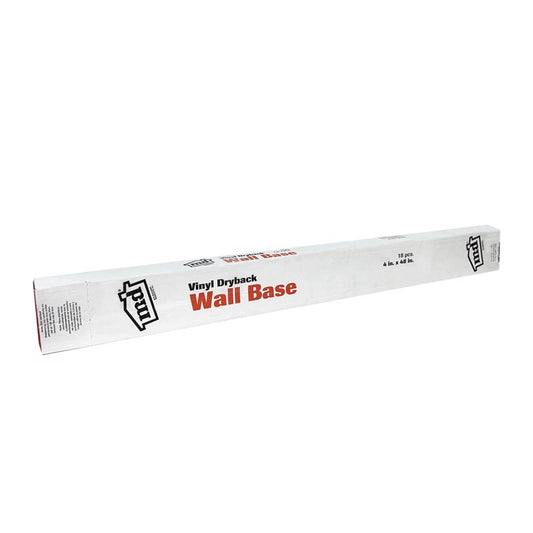 M-D BUILDING PRODUCTS 4 in. H X 0.08 in. W X 48 in. L Dry Back Silver Vinyl Wall Base