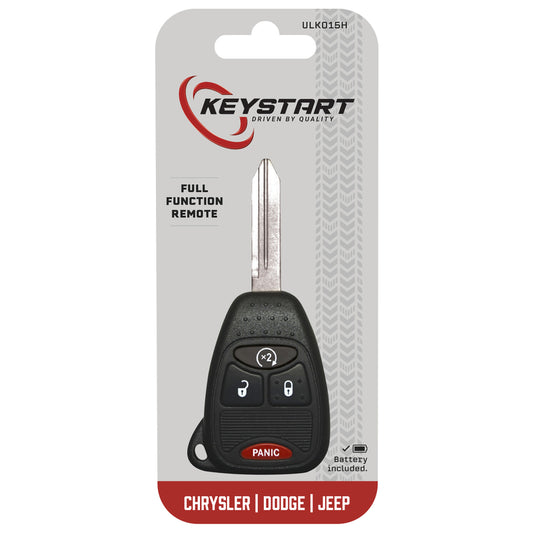 KeyStart ULK015 Advanced Security Automotive Remote HD Key Traditional Blade Double For Jeep