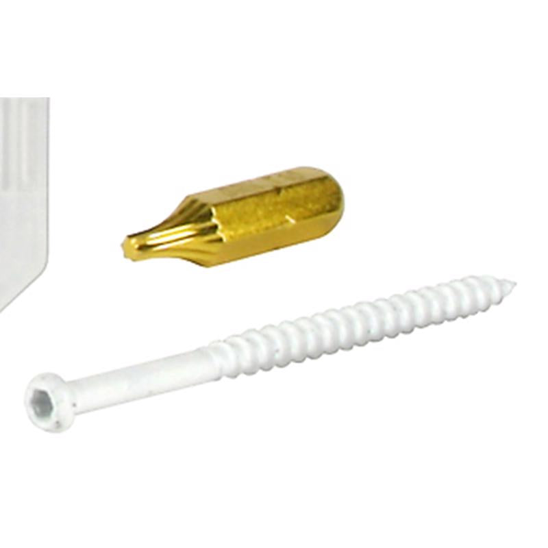 GRK Fasteners No. 8 in. X 2-1/2 in. L Star Trim Head W-Cut Construction Screws