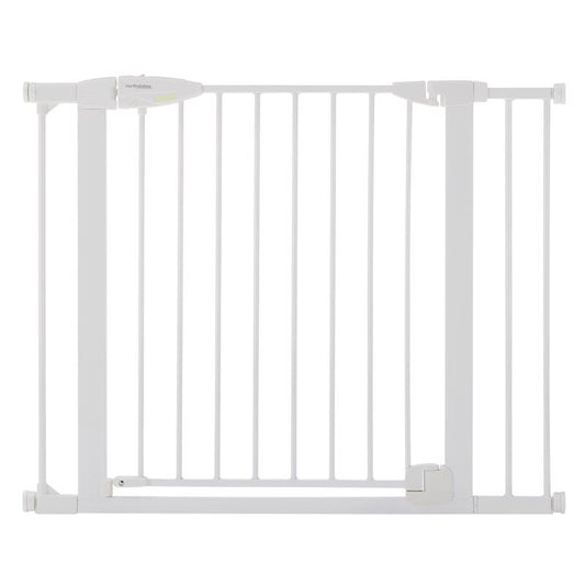 North States Toddleroo White 30 in. H X 29.75-40.5 in. W Metal Auto-Close Gate