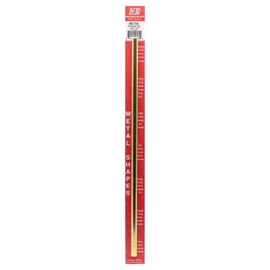 K&S 11/32 in. D X 12 in. L Round Brass Tube 1 pk