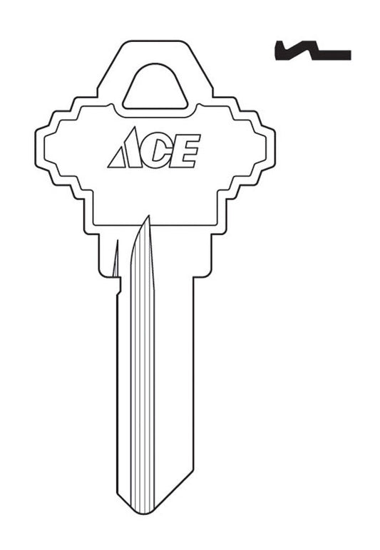HILLMAN House/Office Key Blank SC1 Single For Schlage Locks