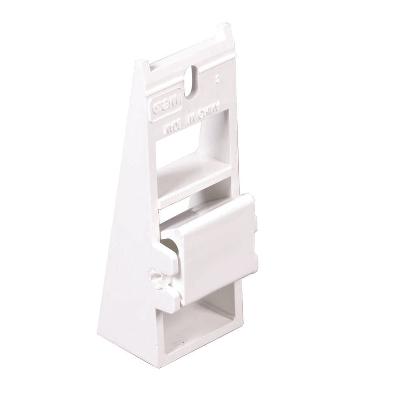 Amerimax 11 in. H X 8 in. W X 7 in. L White Vinyl Fascia Fixer