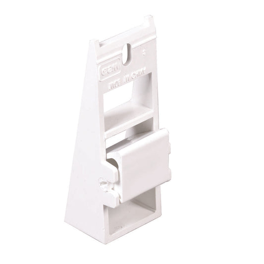 Amerimax 11 in. H X 8 in. W X 7 in. L White Vinyl Fascia Fixer