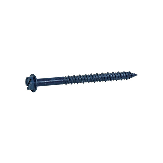 Grip-Rite 3/16 in. wire X 2-3/4 in. L Slotted Hex Washer Head Coarse Concrete Screws