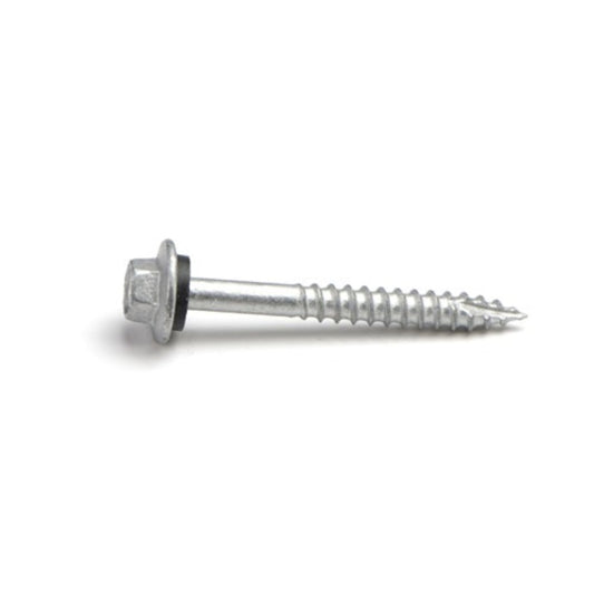 Grip-Rite Pro-Twist No. 9 Sizes X 1 in. L Hex Round Washer Head Sheet Metal Screws 40 pk