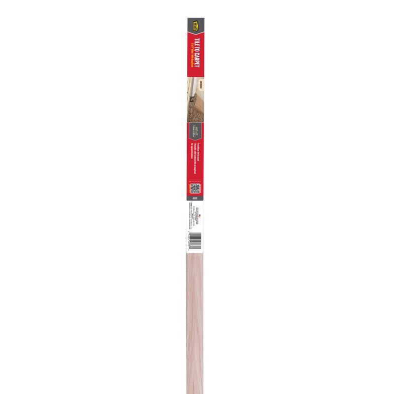 M-D BUILDING PRODUCTS 0.63 in. H X 1.63 in. W X 72 in. L Paintable Hardwood Floor Transition