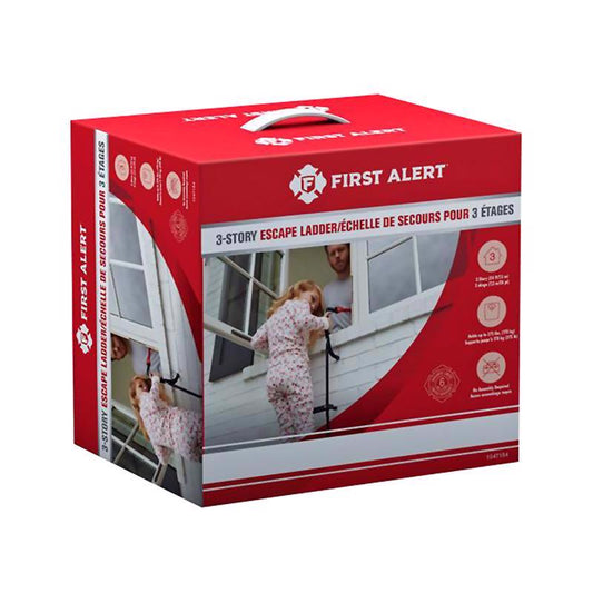 First Alert 24 ft. H Steel Fire Escape Ladder 375 lb. capacity
