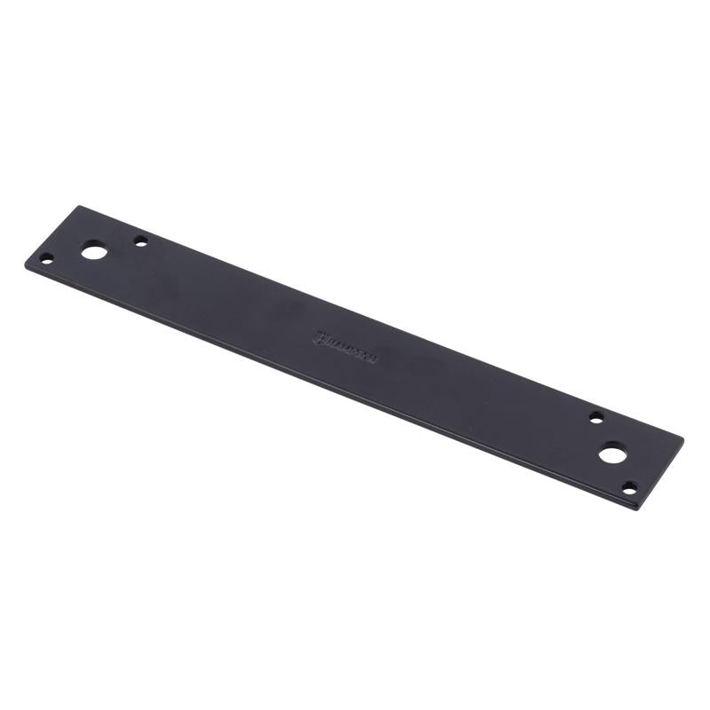 Hampton 10 in. H X 1.5 in. W X 1/8 in. D Black Steel Strap Brace