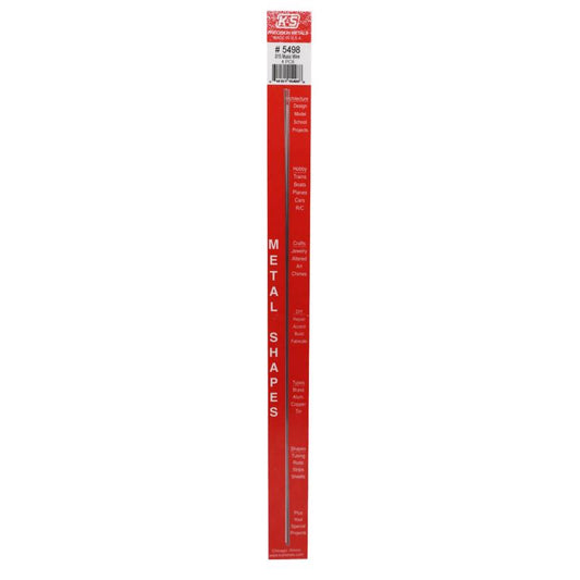 K&S .015 in. D X 1 ft. L Steel 22 Ga. Music Wire