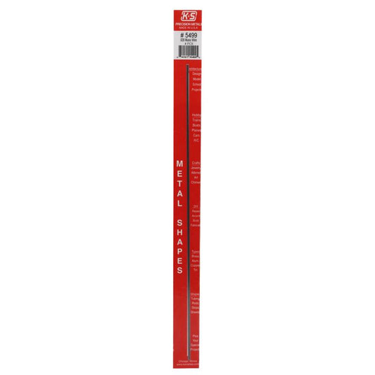 K&S .020 in. D X 1 ft. L Steel 22 Ga. Music Wire