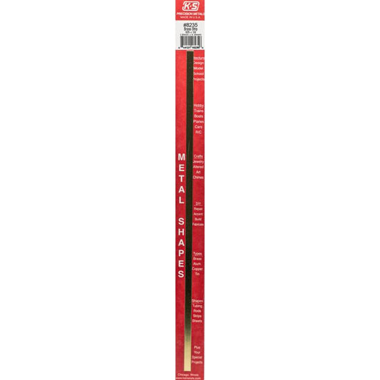 K&S 0.03 in. X 0.25 in. W X 12 in. L Galvanized Brass Plain Metal Strip