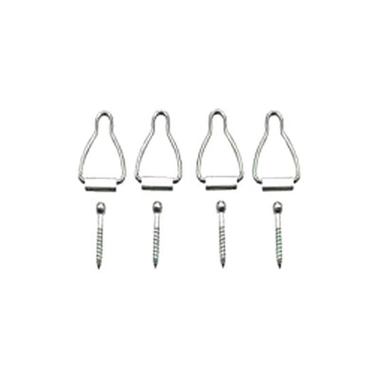 Ace Silver Aluminum Spline Channel Bail Latch 4 pk