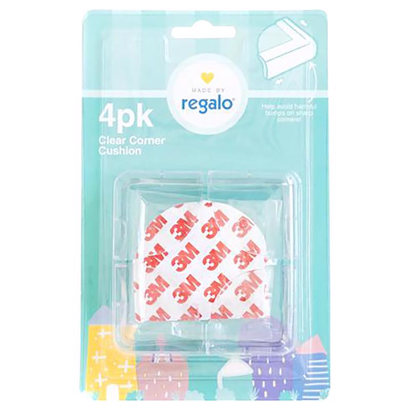 Regalo Clear Soft Rubber Corner Cushions 4 pk