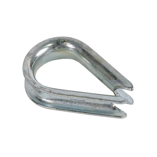 Koch Industries Zinc-Plated Galvanized Steel 1/8 in. D Wire Rope Clips and Thimble
