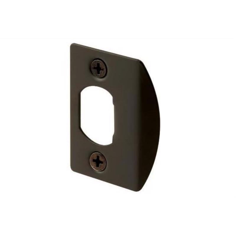 Ace 2.25 in. H X 1.63 in. L Black Steel Latch Strike Plate