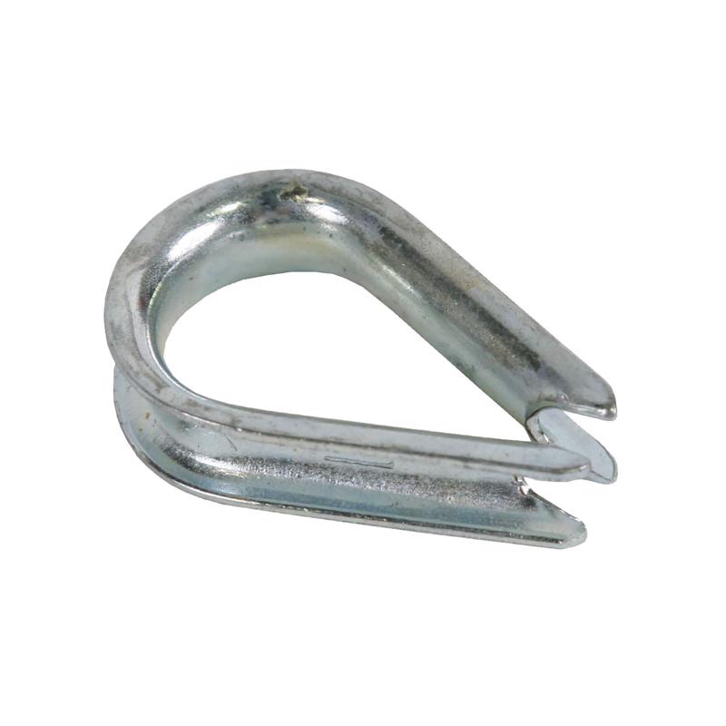 Koch Industries Zinc-Plated Steel 1/2 in. D Wire Rope Thimble