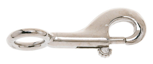 Campbell 5/8 in. D X 3-3/8 in. L Nickel-Plated Zinc Bolt Snap 90 lb