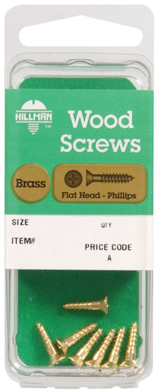 HILLMAN No. 10 X 1 in. L Phillips Coarse Wood Screws 1 pk