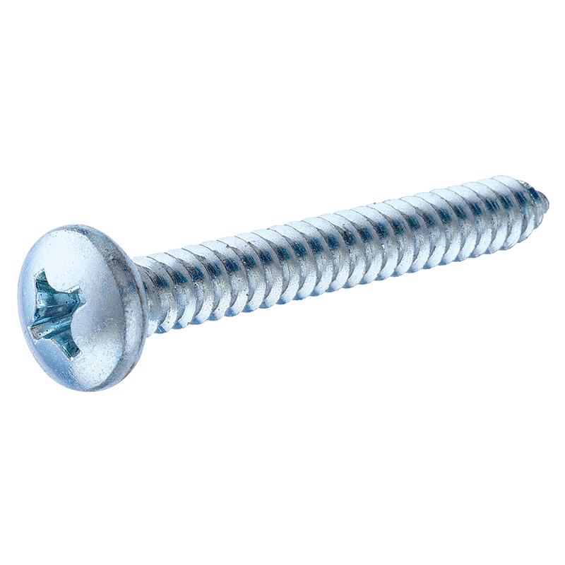 HILLMAN No. 8 Ga. X 2 in. L Phillips Pan Head Sheet Metal Screws 1 pk