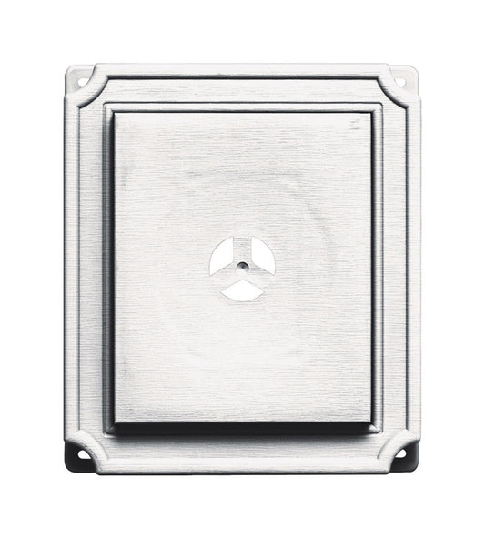 Builders Edge 7 in. H X 9 in. W X 17 in. L Prefinished White Copolymer Mounting Block