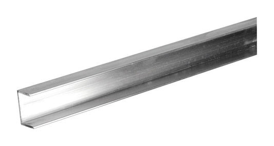 SteelWorks 1/16 in. X 1/2 in. W X 48 in. L Mill Aluminum U Channel