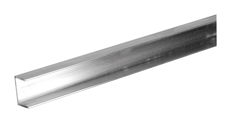 SteelWorks 1/16 in. X 5/8 in. W X 48 in. L Mill Aluminum U Channel