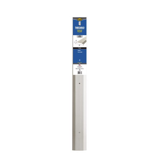 M-D BUILDING PRODUCTS 0.5 in. H X 3.88 in. W X 36 in. L Aluminum/Vinyl Commercial Threshold Silver