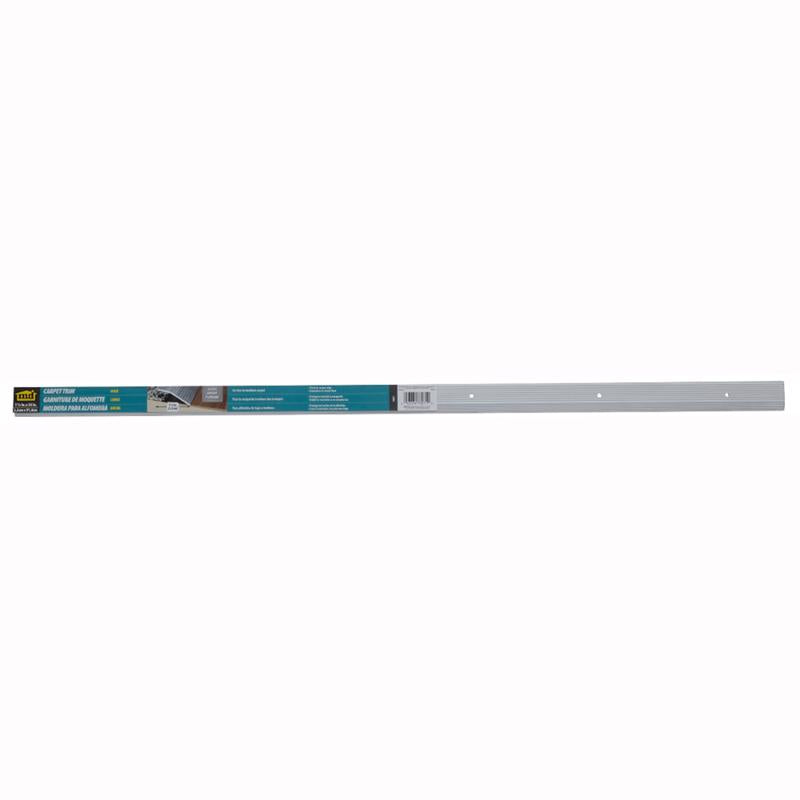 M-D BUILDING PRODUCTS 0.3 in. H X 1.38 in. W X 36 in. L Prefinished Silver Aluminum Carpet Trim