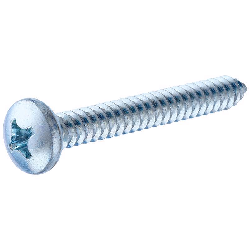 HILLMAN No. 12 Ga. X 1 in. L Phillips Pan Head Sheet Metal Screws 50 pk