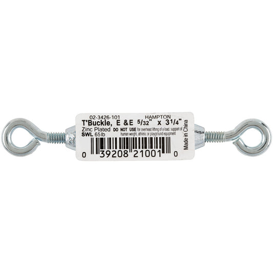 Hampton Zinc-Plated Aluminum/Steel Turnbuckle 65 lb